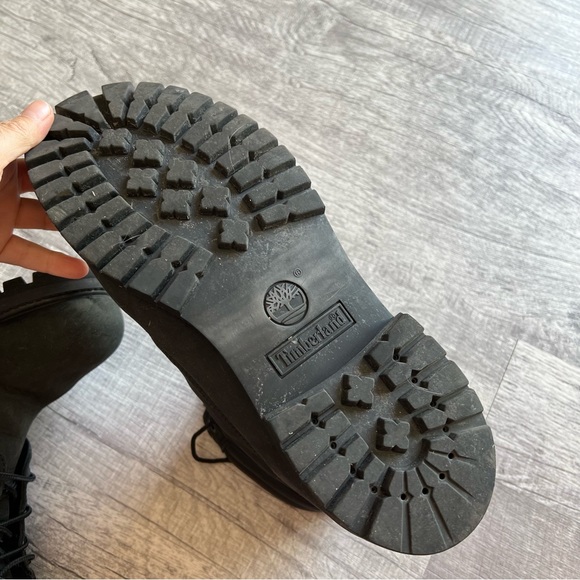 Timberland Classic Leather Boots Black Size 10 - Picture 8 of 15